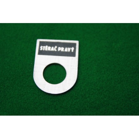 Štítok - stierač pravý