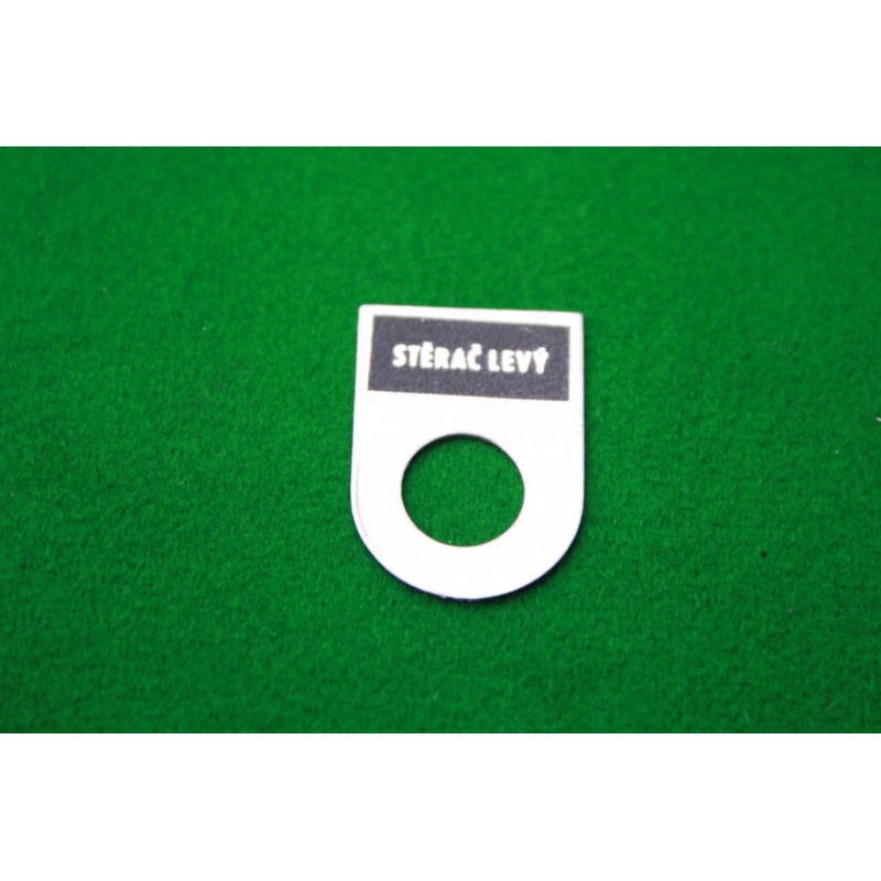 Štítok - stierač ľavý