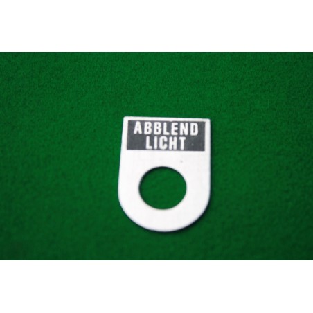 Štítok - ABBLEND LICHT