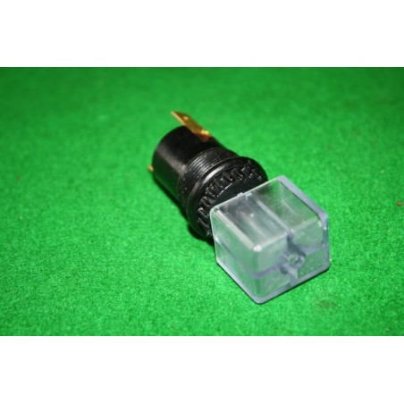 Spínač tlačítkový biely