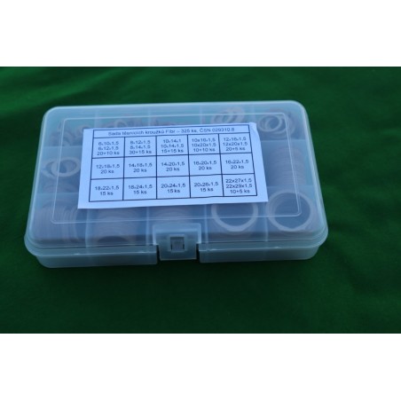 Sada fíbrových podložiek 325 ks