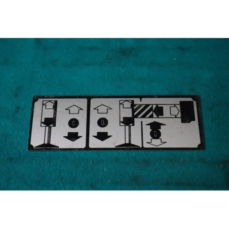 Štítok ovládania podpery žeriavu Ad