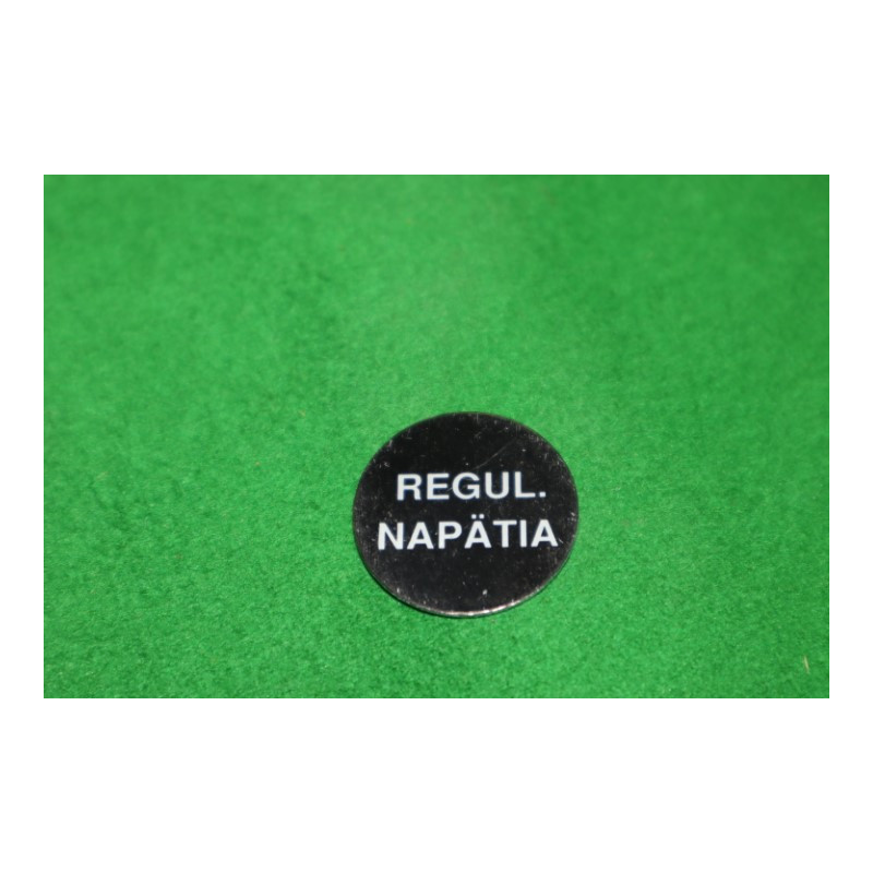 Štítok reg. napetia AL