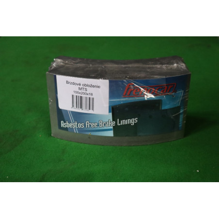 Brzdové obloženie predné 100x12x200 MTS