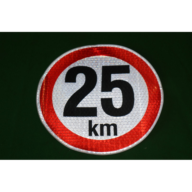 Nálepka konštrukčná rýchl. 25 Km