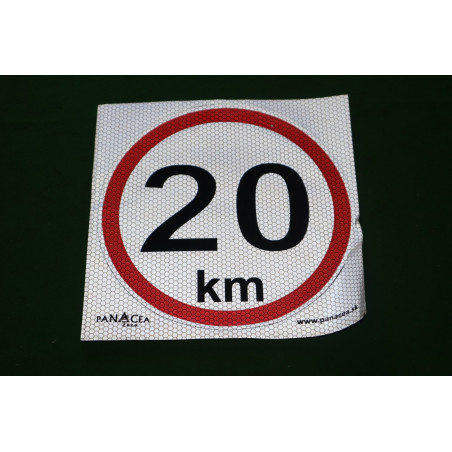 Nálepka konštrukčná rýchl. 20 Km