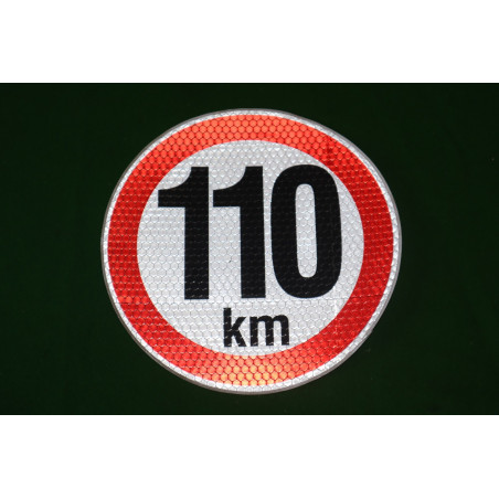 Nálepka konštrukčná rýchl. 110 Km