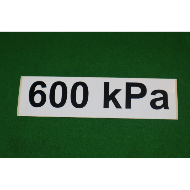Nálepka tlaku 600 kPa
