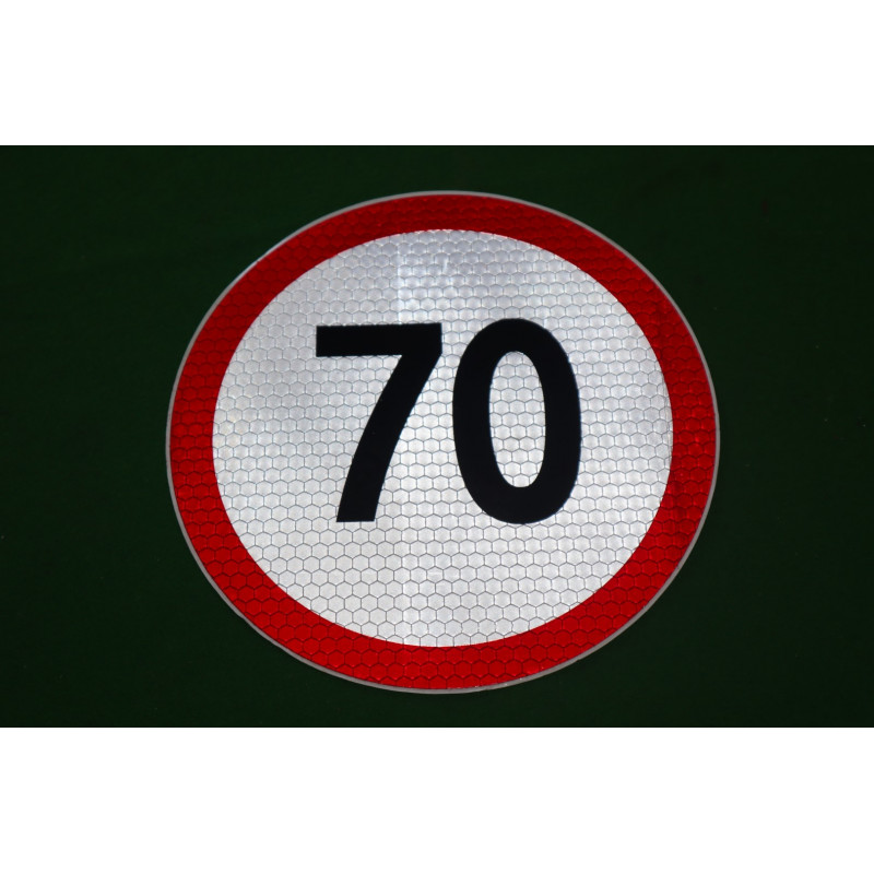 Nálepka konštrukčná rýchl. 70 KM