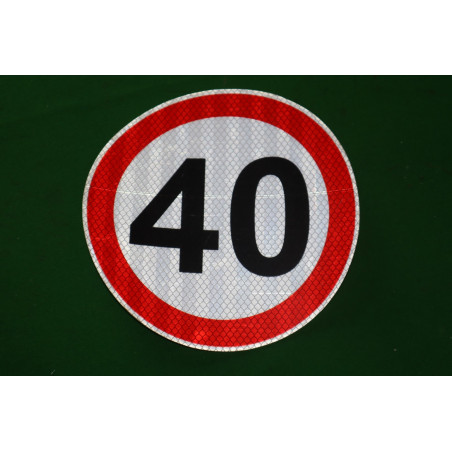 Nálepka konštrukčná rýchl. 40 KM